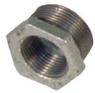 1/2 INCH X 3/4 INCH MNPT X FNPT  GALVANIZED REDUCER BUSHING