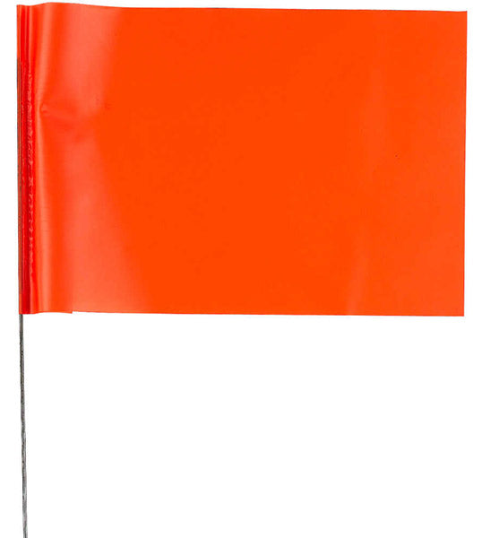 4 X 5 INCH ORANGE SURVEY FLAG