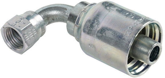 1/2 INCH HOSE X 9/16 JIC FEMALE ELBOW - 90 SWIVEL