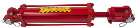 2-1/2 X 8 CROSS HYDRAULIC CYLINDER - 1-1/16" ROD   2508DU-ASAE    SHAFT THREADED FOR MECHANICAL DEPTH STOP