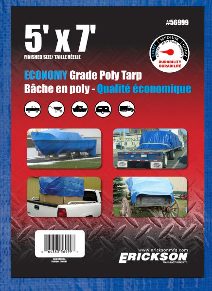 5 X 7 BLUE POLY TARP