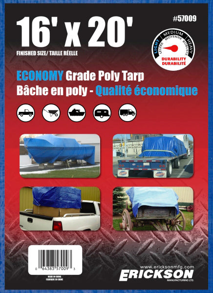 16 X 20 BLUE POLY TARP