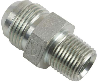 3/4 MALE JIC X 1/2 MALE PIPE - MALE CONNECTOR - STEEL