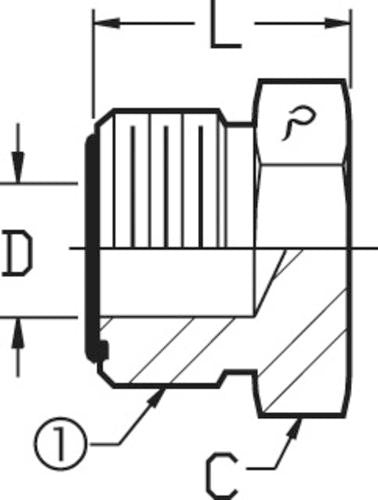 3/8 MALE OFS - PLUG - STEEL