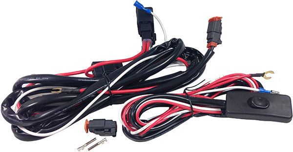 WIRING HARNESS 9.9 FEET LONG WITH ON/OFF SWITCH AND RELAY