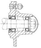 5 STUD 2500 LB. CAPACITY HUB W / CUPS - FH25-5