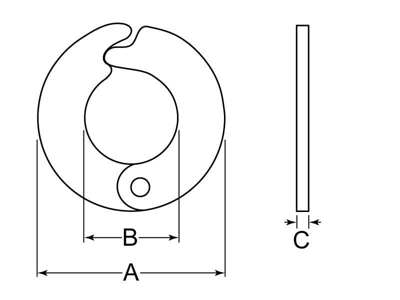 3/4" SHAFT, 1/8" GAUGE, 1-3/4" OUTSIDE DIAMETER