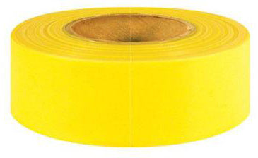 YELLOW MARKING TAPE - 1-3/16 INCH X 100 YARDS