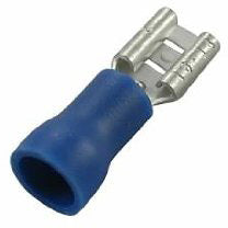 QUICK-SLIDE CONN BLUE VINYL 16-14AWG 3/16" FEMALE 19PK