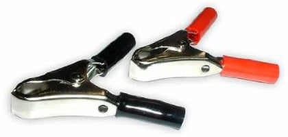 30 AMP INSULATED ALLIGATOR CLAMPS - PAIR