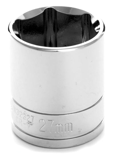 27MM X 6 POINT STANDARD IMPACT SOCKET - 1/2 INCH DRIVE