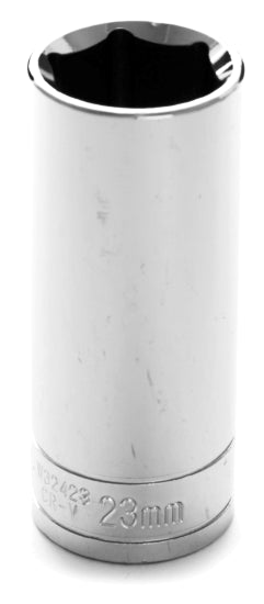 23MM X 6 POINT DEEP WELL IMPACT SOCKET - 1/2 INCH DRIVE