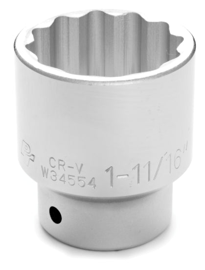 1-11/16 INCH X 12 POINT STANDARD IMPACT SOCKET - 3/4 INCH DRIVE