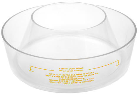 PLASTIC PRE-CLEANER BOWL, 10-1/2" OD