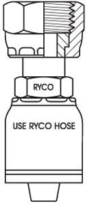 ORFS FEMALE WITH 1 INCH THREAD FOR 1/2 INCH HOSE