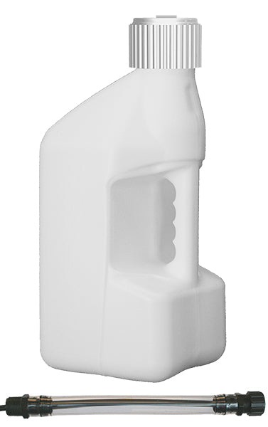 WHITE TUFF JUG WITH SPOUT - 5 GALLON