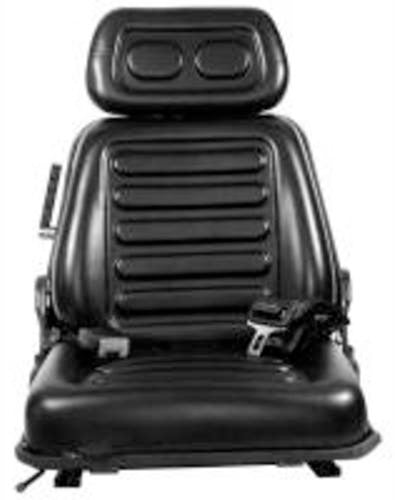 UNIVERSAL AG / INDUSTRIAL SUSPENSION SEAT WITH SEATBELT & HEADREST - BLACK VINYL