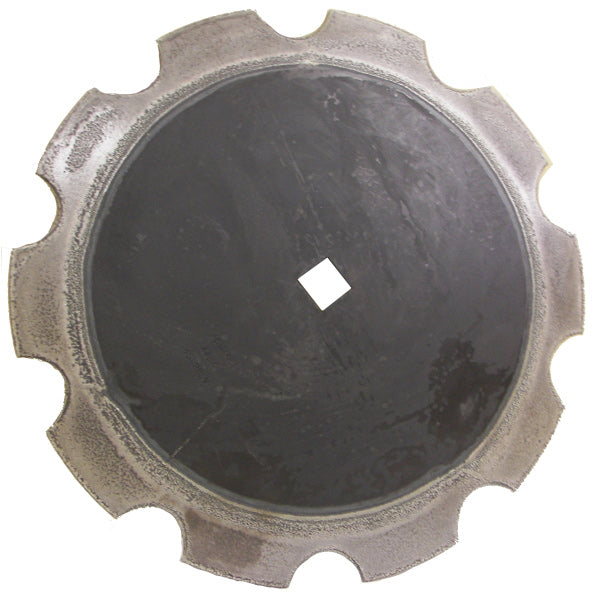 24 INCH X 1/4 INCH NOTCHED WEAR TUFF DISC BLADE WITH PILOT HOLE