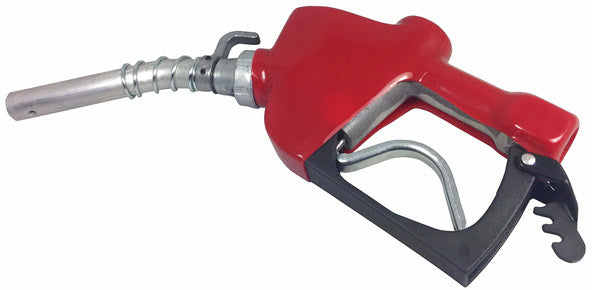 AUTO-SHUTOFF FARM LEADED / DIESEL FUEL NOZZLE WITH RED COVER - 1 INCH NPT