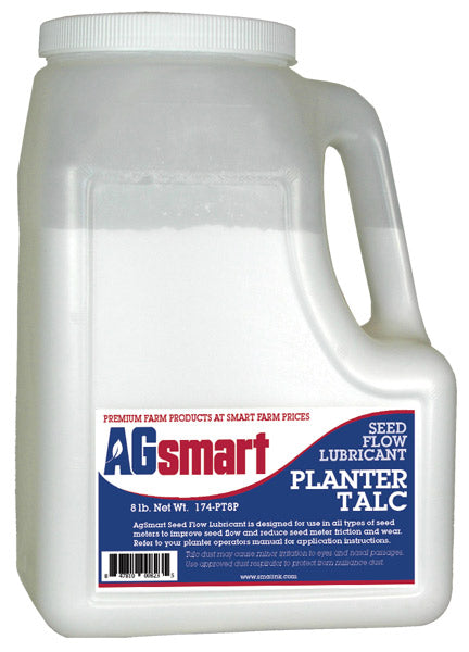 100% TALC SEED LUBRICANT -  8 POUND CONTAINER