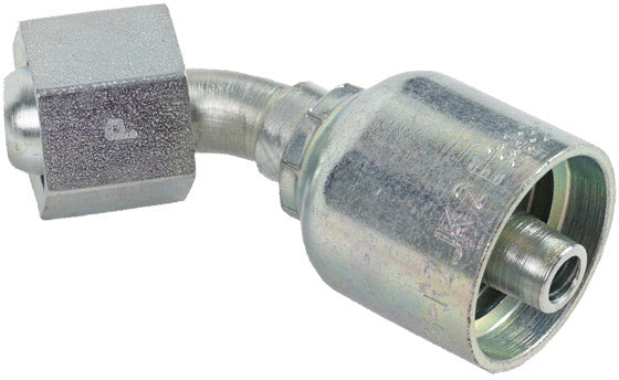 5/16 INCH HOSE X M16 METRIC L FEMALE ELBOW - 45 SWIVEL