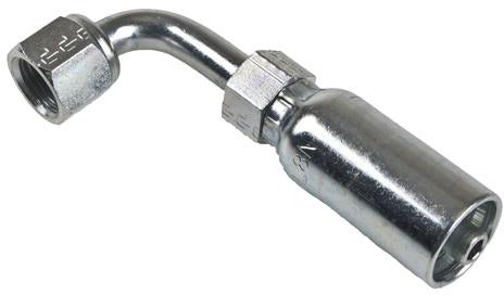 1/2 INCH HOSE X 3/4 INCH - 16 JIC FEMALE ELBOW - 90 SWIVEL