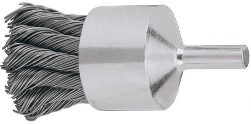 KNOT END WIRE BRUSH - 1-1/8" WITH 1/4" SHANK FOR DIE GRINDER (CUT-OFF TOOL), POWER DRILL