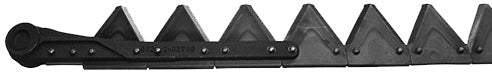 BOLTED 9' HAY MOWER KNIFE FOR CASE IH / FORD / NEW IDEA - REPLACES 1281291C92 / 463159R93 - TOP SERRATED SECTIONS 14 TOOTH