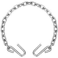 SAFETY CHAIN - 1/4" X 54" WITH S-HOOKS - GRADE 30 CHAIN / CLASS 2