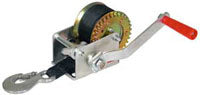 800 LB. CAPACITY HAND WINCH WITH 1-1/2" WIDE STRAP AND HOOK
