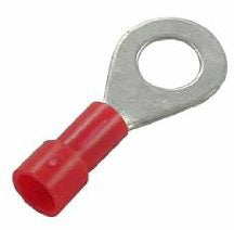RING TERMINAL INSULATED RED 22-18AWG
