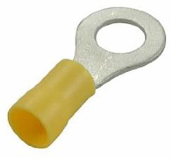 RING TERMINAL INSULATED YELLOW 12-10AWG 1/2'' 7PK