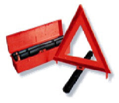 HIGHWAY WARNING SAFETY TRIANGLES - PACKAGED 1 SET OF 3 PER CARTON