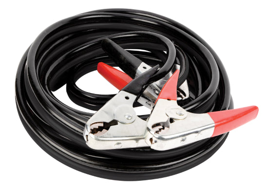 2 GAUGE 20 FOOT BOOSTER CABLES WITH PARROT CLAMPS