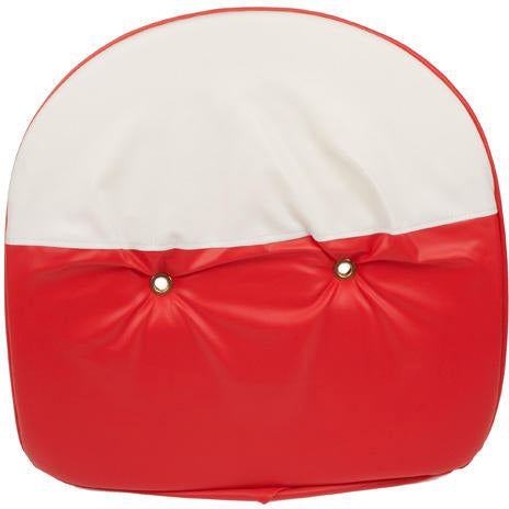 SEAT CUSHION UNIVERSAL, RED & WHITE WITH 19" PAN