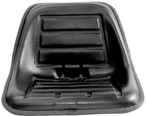 COMPACT / UTILITY TRACTOR SEAT - BLACK VINYL LOW BACK
