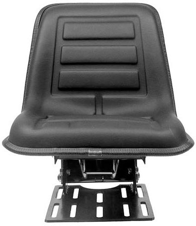 COMPACT TRACTOR SEAT WITH SUSPENSION - FOR NARROW APPLICATIONS - BLACK VINYL
