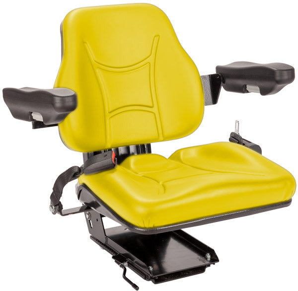 KING SIZE YELLOW UNIVERSAL TRACTOR SEAT WITH SUSPENSION