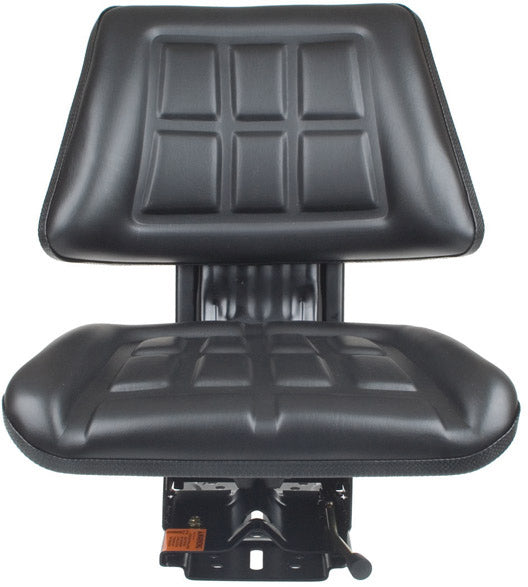 BLACK UNIVERSAL SUPSENSION TRACTOR SEAT WITH TRAPEZOID BACK