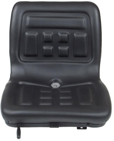 COMPACT TRACTOR SEAT WITH SLIDE TRACK -BLACK