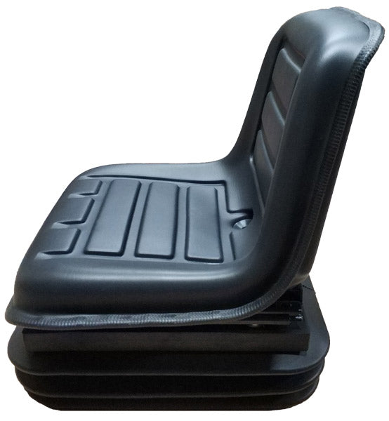COMPACT NARROW STYLE SEAT WITH INTERNAL SUSPENSION - BLACK VINYL